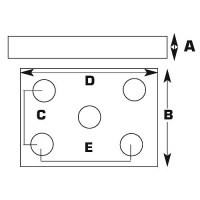Med Duty Axle U-Bolt Plate(1/ - 55111 - 50-55111F1